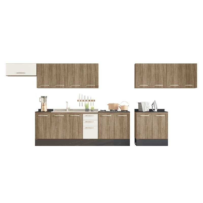 Cozinha Modulada 11 PÇs MDF Kali Carv/Chmb Nicioli