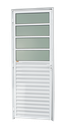 Ver imagem 1 de Porta de Cozinha Alumínio 80 Dir L25 V.Boreal Branco Brimak