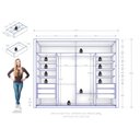 Ver imagem 4 de Guarda Roupa Casal com Espelho 2 Portas 6 Gavetas Imperador Plus 