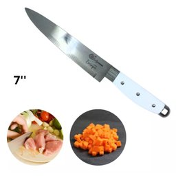 Faca 7" Inox Para Cozinha Churrasco Pesca Legumes Frutas - 5