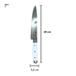 Faca 7" Inox Para Cozinha Churrasco Pesca Legumes Frutas - 3