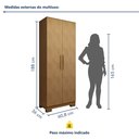 Ver imagem 4 de Armário Multiuso 2 Portas Natal Marrom/Cinamomo