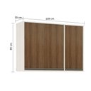 Ver imagem 4 de Armário Aéreo De Cozinha 120cm 3 Portas 5 Prateleiras Linea