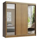 Ver imagem 2 de Guarda-Roupa Casal Madesa Reno 3 Portas de Correr com Espelhos Rustic Cor:Rustic