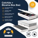 Ver imagem 3 de Cama Box Baú Solteiro com Colchão de Molas Ensacadas Double Comfort + Auxiliar 88 cm
