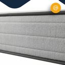 Ver mais imagens de Cama Box Baú Solteiro com Colchão de Molas Ensacadas Double Comfort + Auxiliar 88 cm