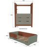 Quarto Infantil Completo Guarda-roupa Closet e Cama Solteiro Montessoriana 100% Mdf Olivia e Mark - 3