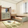 Quarto Infantil Completo Guarda-roupa Closet e Cama Solteiro Montessoriana 100% Mdf Olivia e Mark - 1