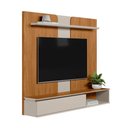 Ver imagem 5 de Painel Home com Nicho TV LED Off White Nature Amadeirado 136cm Friburgo
