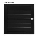 Ver imagem 4 de Porta Alçapão Alumínio Preto| Venezianas Ventiladas | Linha Premium | Atlântica:A=0,80m x L=0,80m