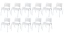 Ver imagem 2 de Cadeira Iso Base Branco Escola, Escritório Branco Kit 11 Un