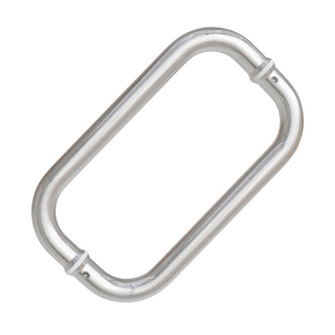 Puxador Duplo Df 909-inox 202 - Escovado - 40 Cm