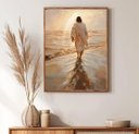 Ver imagem 2 de Quadro Decorativo Jesus Cristo Andando sobre As Águas Religioso Religião