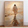 Quadro Decorativo Jesus Cristo Andando sobre As Águas Religioso Religião - 1