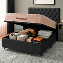 Ver imagem 5 de Cama Box Bau + Colchão Casal Ortobom Molas Ensacadas Airtech + Cabeceira Estofada