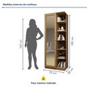 Ver imagem 4 de Armário Multiuso 1 Porta com Espelho João Pessoa