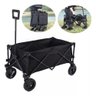 Carrinho Mão Portátil Camping Praia Dobrável 100kg Transporte Mercado Pesca Pacotes Viagem Multiuso  - 1