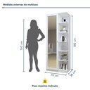 Ver imagem 4 de Armário Multiuso 1 Porta com Espelho João Pessoa