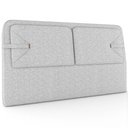 Ver imagem 2 de Cabeceira Cama Box Casal Estofada 140cm Mali P05 Linho Cinza Claro - Lyam Decor