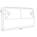 Ver imagem 5 de Cabeceira Cama Box Casal Estofada 140cm Mali P05 Linho Cinza Claro - Lyam Decor