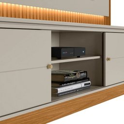 Estante Rack com Painel para TV até 75 Polegadas com Led Guararapes Linea Brasil - 9