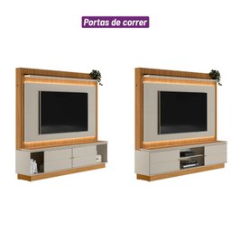 Estante Rack com Painel para TV até 75 Polegadas com Led Guararapes Linea Brasil - 7