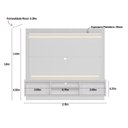 Ver imagem 4 de Estante Ripado Rack com Painel Ripado para TV até 75 Polegadas com Led Guararapes Linea Brasil