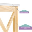 Ver imagem 5 de Escrivaninha Garden II Casatema 87,7cm MadeiraOriginals Branco E Natural