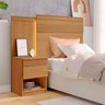 Cabeceira para Cama de Solteiro com Mesa de Cabeceira 100% MDF Granada - 1