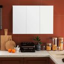 Ver imagem 2 de Armário de Cozinha Aéreo Slack 3 Portas Suspenso 100cm Ej Móveis