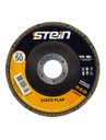 Ver imagem 4 de 10 Peças Disco Flap Curvo 4.1/2 115mm Metais Ferrosos Grão 50 Stein