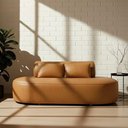 Ver imagem 3 de Sofá Orgânico Horizonte 3 Lugares 210cm Corano Caramelo - Nexta Casa