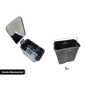 Ver imagem 4 de Lixeira Linius Inox Escovado 5L Pedal e Tampa com Amortecimento