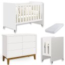 Ver imagem 1 de Quarto de Bebê Berço Evolution + Cômoda 6 Gvts + Colchão Branco