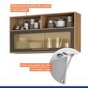 Ver imagem 3 de Armário Aéreo 120cm com Vidro Salvador