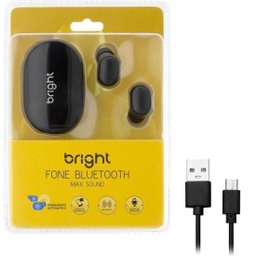 Fone de Ouvido Bright Max Sound Bluetooth Preto - 6