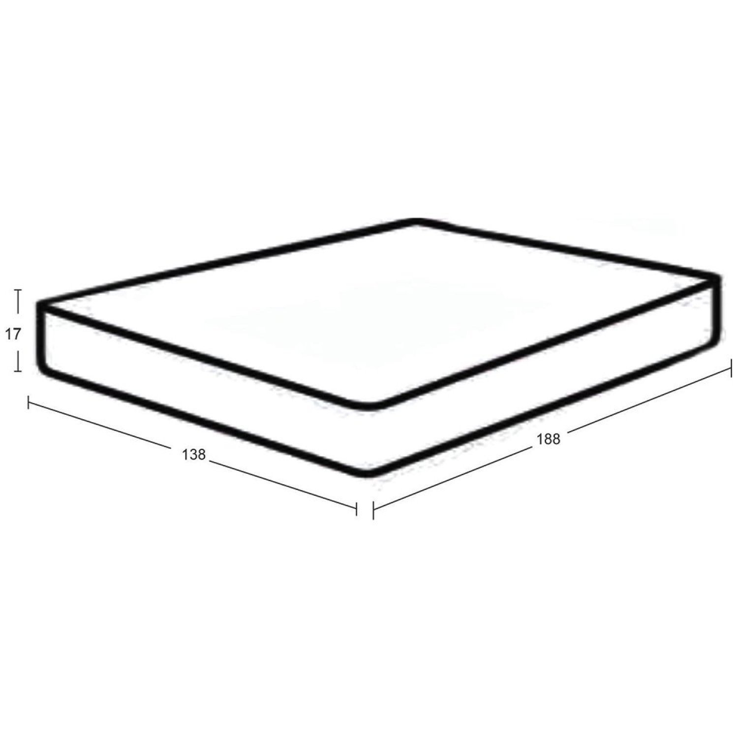 Colchão Casal Espuma D28 17X138X188Cm Confort  - 2