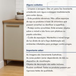 Balcão 120cm 3 Portas 2 Gavetas Salvador - 9