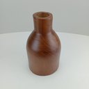 Ver imagem 3 de Vaso Decorativo de Madeira Natural 25x15x15cm Enfeite Sala Mesa Estante Aparador