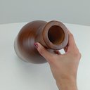 Ver imagem 6 de Vaso Decorativo de Madeira Natural 25x15x15cm Enfeite Sala Mesa Estante Aparador