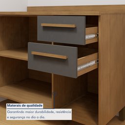 Balcão 120cm 3 Portas 2 Gavetas Salvador - 5