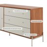 Cômoda 3 Gavetas 1 Porta Jasper Off White e Canella 138cm - 4