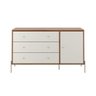 Cômoda 3 Gavetas 1 Porta Jasper Off White e Canella 138cm - 3