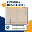 Ver imagem 5 de Armário Aéreo 80cm 2 Portas Salvador Bege/Cinamomo/Off White