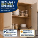 Ver imagem 6 de Armário Aéreo 80cm 2 Portas Salvador Bege/Cinamomo/Off White