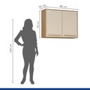 Ver imagem 4 de Armário Aéreo 80cm 2 Portas Salvador