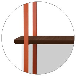 Prateleira Tripla Nicho Hone Modelo Industrial Decoração Casa 60x15 Cobre/Villandry - 4