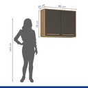 Ver imagem 4 de Armário Aéreo 80cm 2 Portas Salvador