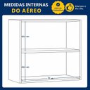 Ver imagem 7 de Armário Aéreo 80cm 2 Portas Salvador Cinza/Cinamomo/Grafite
