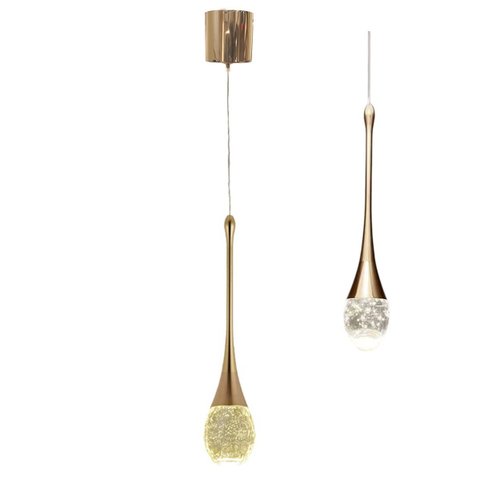 Lustre Pendente Gota Cristal Led 3 em 1 Moderno Luxo Iluminaçao Sala de Estar Quarto Cabeceira Comer